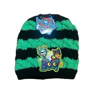 Paw Patrol Halloween Knit Hat NEW Green Black Costume Boo Chase Marshall